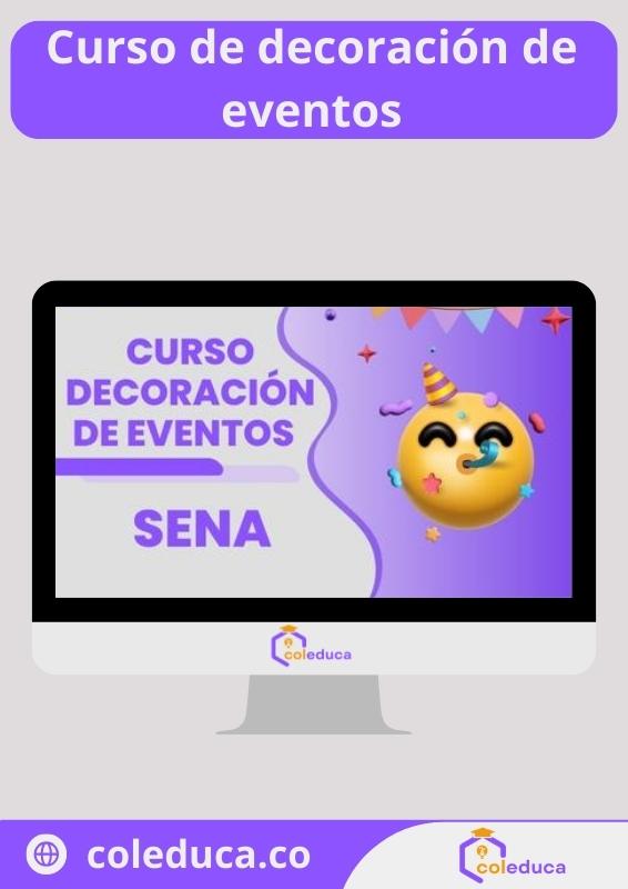 curso decoración de eventos sena